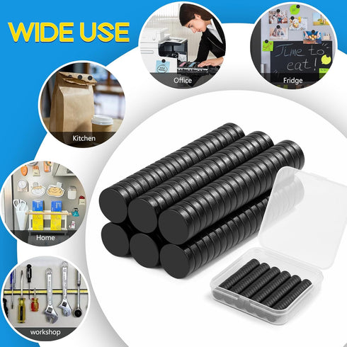 Refrigerator Magnets, 120 Pcs Rare Earth Neodymium Fridge Magnets, Premium Tiny Round Disc for Crafts and Office Use.