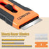 4 Pack Set 120Pcs 40Pcs 80Pcs REXBETI Razor Blade Scraper Tool, Razor Scraper with Extra Razor Blades- Metal