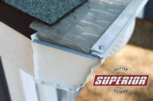 NEW Raised Stainless-Steel Screen Technology Gutter Cover, Fits any Traditional 5-inch Gutter, 8-inch Sample Pack