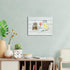 Wooden Planks Print Magnetic Surface Dry Erase Board, 12 x 16 Inches, Decorative Frameless White Board