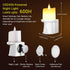 FriutShine 2 Pack) Flameless Candles Night Light with Flickering Flame, Battery Operated LED Night Light, Magnetic