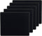 SaiTech IT 5 Pk Mouse Pad, Non-Slip Rubber Base, Waterproof Coating, Mousepads Bulk for Computers, Black