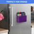 Magnetic Dry Erase Marker Holder, Magnetic Pen Holder for Fridge, School, Office, Home, 1 Pack, Purple
