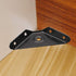 12 4.1" HOWDIA Pcs Steel Corner Braces Joint Trapeziform Angle Code Brackets | Black Corner Brace Support for Furniture