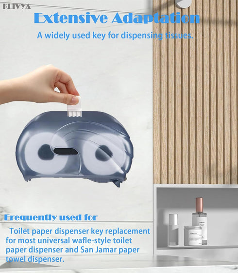 dispensers.Pack 5 Paper Towel Dispenser Key and Wafflepaper Dispenser Key are for Various Toilet Paper Organizers