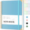 FLYING EAGLE Spiral Notebook, College Ruled, 8.5 X 11, 200 Pages, Large Hardcover Notebooks for School, Blue
