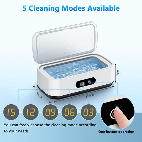2025 50kHz 5 Dentures-304 PKBD Upgrade Large Capacity Ultrasonic Cleaner, Ultrasonic Cleaner Machine with Modes Timer