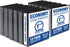 Samsill Economy 1.5 Inch 3 Ring Binder, Customizable Clear View Cover, Black, 12 Pack, Made in The USA