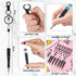 Kosiz 24 Pcs Beadable Pens Kit - Beadable Keychain Bars for DIY Bead Pens, School Thank You Gifts