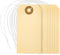 Perco Manila Shipping Tags #1 - 2 3/4” x 1 3/8” (Box of 100) with Elastic