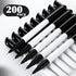 Affrolling 200 Pack 0.4mm Set, Ultra Fine Point Permanent Marker Bulk, Fine Tip Permanent Markers Quick Dry