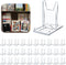 Hushee 30 Pack Acrylic Book Stand for Display Adjustable Clear Book Display Holder