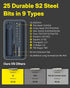 25-Piece 1/4'' 1500mAh HOTO Upgraded Electric Screwdriver Kit, Hex, Magnetic Lid, Rechargeable Cordless Screwdriver