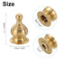 PATIKIL 17 28mm 3 Set x Lamp Finials Caps Knob, Solid Brass Lamp Shade Top Decoration Screw Cap Nuts with Brass
