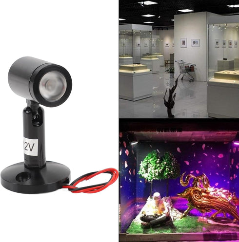 QANYEGN 2PCS Closet LED Spot Lights, LED Accent Lights Spotlight, Jewelry Showcase Model Display Spotlight for Cabinet