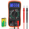 Digital Multimeter Voltmeter, Battery Voltage Tester with 2000 Counts, Continuity Ohm Volt Amp DC AC Current Meter