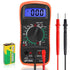 Digital Multimeter Voltmeter, Battery Voltage Tester with 2000 Counts, Continuity Ohm Volt Amp DC AC Current Meter
