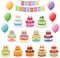 Mr. Pen- Happy Birthday Bulletin Board Set, 20 pcs Decorations for Classroom Birthday Board, Birthday Bulletin Board