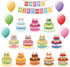Mr. Pen- Happy Birthday Bulletin Board Set, 20 pcs Decorations for Classroom Birthday Board, Birthday Bulletin Board