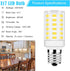 Led Freezer Light Bulb KEL 2811 2815 KEI D28A 6W Equivalent 100-265v 3.8w Refrigerator E17 Appliance Daylight White 5000K Range Hood Pack of 3 by TRIJZHOU