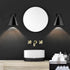 SLYYMY Set 240 2PACK Vintage Wall Sconces, Modern Black Wall Sconce Lighting, Wall Sconces of Two, Degree Adjustable