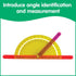 Set 100 2 edxeducation GeoStix Deluxe | Teach Geometry | Construction Sticks, Protractors, Activity Cards |