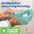 200 Count, Medline AloeTouch Ice Nitrile Exam Gloves, Small, Powder Free, Disposable, Soothes Hands, Tear Resistant