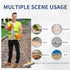 60" NICOFPHY Stainless Steel Deck Brushes for Scrubbing Heavy Duty, Concrete Floor Scrub Brush with Long Handle, Metal