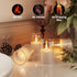 6Pack (2"X3") VIODAIM Flickering Flameless LED Candles with Remote & Timer, Battery Powered - Small Pillar & Votive