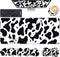 Keyboard Wrist Rest and Mouse Pad Set, Ergonomic Coaster with Memory Foam, Large XL Desk Mat (Cute Cow Print)