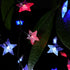 SEMILITS Outdoor Solar String Lights 50LEDs with 3D Shaped Crystal Star String Lights for Garden Decorations(Blue White Red US flag color) by SEMILITS
