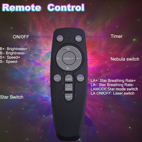 Space Future captain Astronaut Galaxy Night Light Projector for Bedroom - Star Lights Ceiling Projector with Remote