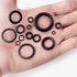1280 Pcs Rubber O-Ring Assortment Kit with Pick and Hook Set for Pressure Washer Faucet Plumbing (OD 6mm-28mm)