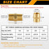 KOOTANS 12pcs Brass Pipe Fitting, NPT Hex Nipple, Coupling, 3/8" x 3/8" NPT Male Pipe, 3/8" x 3/8" NPT Female Pipe Fittings Set(6 Nipple & 6 Coupling) by KOOTANS