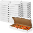 AmazingSpark 50 Pcs Pizza Boxes 14 x 7 x 1.5 Inch White Flatbread