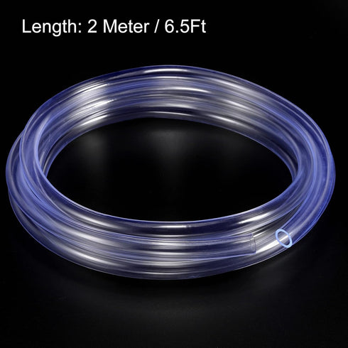 Clear Vinyl Tubing PVC Hose 6mm ID 8mm OD, 6Ft for Water Transfer