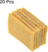 PATIKIL 70x50x7mm Residue Eraser - 20 Pack Rectangle Adhesive Remover Cleaning Tool for Paper Craft, Yellow
