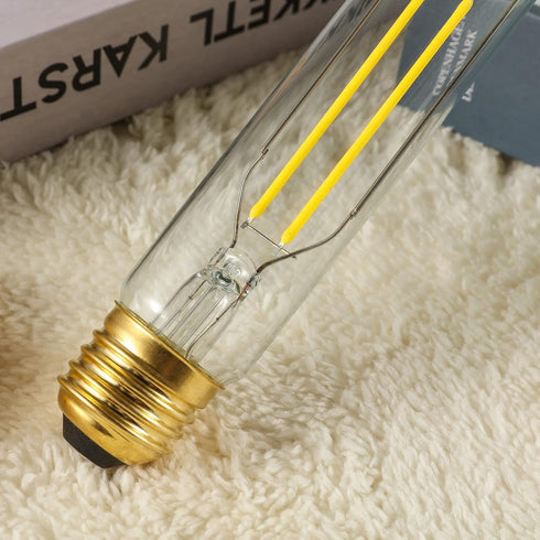 7.3 inch E26 Bulbs 60 T10 Dimmable Bulbs 4000K E26 Bulb 6W 600lm T10 Bulb T9 4 Pack. Led Watt Tubular Light Daylight