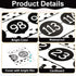 Number Line for Classroom Wall, Black and White Polka Dot Bulletin Board for Students Math Learning Decor Strips