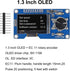 AITRIP 1PCS 1.3-inch EC11 (1.3 inch OLED Display Module with Button Rotary Encoder Interface LCD Screen for Arduino