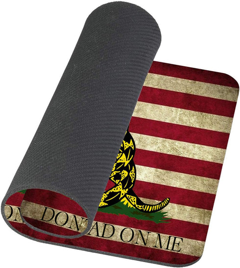 Custom Mouse Pad Design - Don't Tread On Me American US Flag Retro Mouse Pad 9.5 X 7.9 Inch