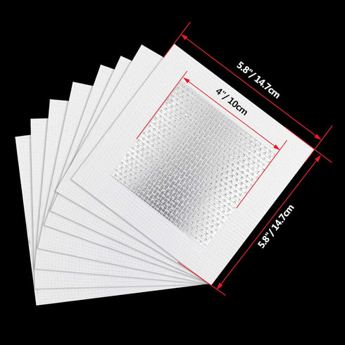 8pcs Drywall Patch Kit, 4" x 4" Self Adhesive Aluminum Wall Repair Patches for Drywall Repair