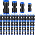 120 Pcs Straight Push Connectors, Quick Connect Air Hose Fittings for 6/8/10/12 mm Pneumatic Tubes