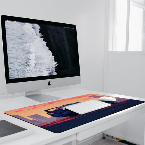 JDM Car Desk Mats, Large Mouse Pads with Japanese Anime Design, Gaming Cool R34 Mousepad for Desktop Keyboard Mat 35.4