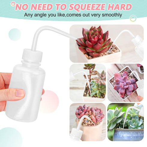 Professional 2PCS 150ML Lash Water Bottle Squeezer, 5oz Tattoo Wash Bottle for Eyelashes, Easy to Carry (Translucent