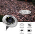 ZGWJ Solar Ground Lights, 8 LED Disk Lights for Outdoor Garden, Landscape, Lawn Pathway, 8 Pack, White