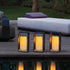 12PACKD3''*H5.5'' 10-Key 24Hours Waterproof Flameless Remote Control Candles Battery Operated Flickering LED Pillar
