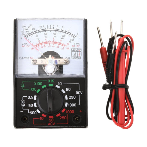 Fielect MF110A Digital Multimeter with DC AC Voltmeter, Ohm Volt Amp Tester, Diode Voltage Tester Meter with Test Probe