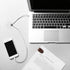 SATINIOR 10 Packs Desk Cable Wire Grommet Cord, Plastic Grommet Cord Organizers, 2 Inch, White