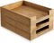 Fulmoon 3 Pcs Stackable Wood Letter Tray, A4 Size Desk Organizer for Office Documents, Desktop Mail Storage
